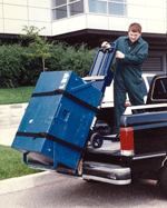 M-2b moving elevator tools off truck